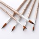 12pcs Paint Brushes Set Kit Round Pointed Tip Brushes with Nylon Hair for Artist Acrylic Aquarelle Gouache Watercolor Oil Painting for Great Art Drawing Supplies