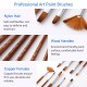 9pcs Professional Paint Brushes Set Multipurpose Paintbrush Nylon Hair Wooden Handle for Acrylic Oil Watercolor Gouache Painting Art Supplies for Artists Adults Children