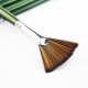 7pcs Paint Brushes Set Fan Brush Nylon Hair Long Wooden Handle Paintbrush for Acrylic Oil Watercolor Gouache Painting Art Supplies