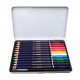 NYONI Professional Watercolor Pencils Set 12/24/36/48/72/100 Colored Pencils Water Soluble Color Pencils with Brush and Metal Box Art Supplies for Children Students Artists Adults for Drawing Sketching Painting Coloring Books