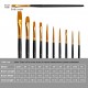 10pcs Paint Brushes Set Kit Artist Paintbrush Multiple Mediums Brushes with Nylon Hair for Artist Acrylic Aquarelle Watercolor Gouache Oil Painting for Great Art Drawing Supplies