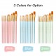 10pcs Professional Artist Paint Brushes Set Nylon Hair Delicate Wooden Handle Paintbrushes Art Supplies Gift for Children Adults Beginners for Acrylic Oil Watercolor Gouache Nail Body Face Miniature Detail Rock Painting