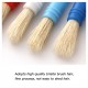 10pcs Round Tip Colorful Paint Brushes Set Bristle Hair Chubby Plastic Handle Paintbrush Easy to Clean Art Supplies Gift for Children Adults Drawing Painting