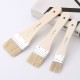 3pcs Professional Flat Paintbrush Set Bristle Paint Brush Wooden Handle Artist Paint Tool for Acrylic Oil Gouache Watercolor Wall Arts and Craft Painting DIY Projects Household Clean