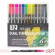 12 Colors Dual Tip Brush Pens Art Markers Set Brush and Fine Tips Colored Pens for Children Adults Artists Drawing Sketching Coloring Calligraphy Hand Lettering Journaling Planner Art Projects