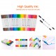 12 Colors Markers Set Double Tipped Colored Pens Fine Point Art Markers for Kids Adults Coloring Drawing Illustrations Artist Sketching