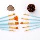 10pcs Watercolor Paint Brushes Set Nylon Hair Artist Paintbrushes with Fan Tip for Acrylic Oil Gouache Nail Body Face Rock Drawing Arts Crafts Supplies Painting