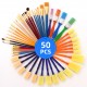 50PCS Paintbrushes All Purpose Washable Paint Brushes Set Artist Variety Value Pack Sponge Painting Brush Set Flat Round Angle Foam Tipped