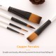 12pcs Professional Artist Paint Brushes Set Bag Pack Nylon Hair Delicate Wooden Handle Paintbrushes Carry Case Art Supplies Gift for Children Adults Beginners for Acrylic Oil Watercolor Gouache Nail Body Face Miniature Detail Rock Painting