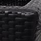  Garden Raised Beds 3 pcs Poly Rattan Black