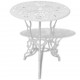  3 Piece Bistro Set Cast Aluminium White