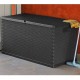  Garden Storage Box Anthracite 120x56x63 cm PP Rattan