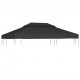 2-Tier Gazebo Top Cover 310 g/m² 4x3 m Anthracite