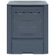 Garden Composter Grey 60x60x73 cm 260 L