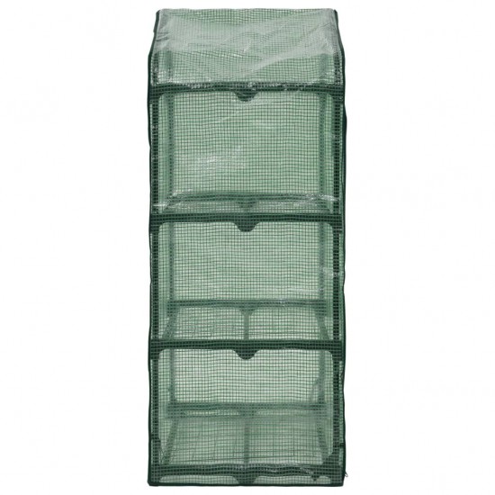 3-Tier Mini Greenhouse 69x49x125 cm