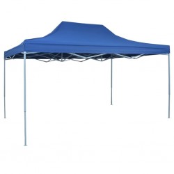 Professional Folding Party Tent 3x4 m Steel Blue