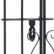 Ornamental Garden Gate Wrought Iron 122x20.5x160 cm