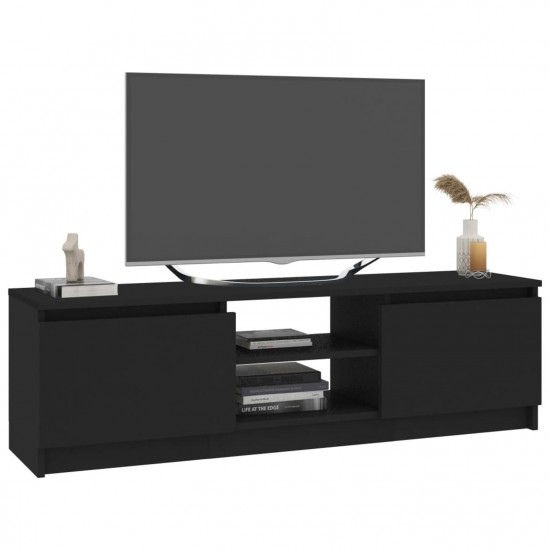 TV Cabinet Black 120x30x35.5 cm Chipboard