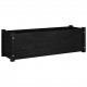 Garden Planters 2 pcs Black 100x31x31 cm Solid Pinewood