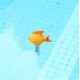 Practical Durable Cute Baby Cartoon Goldfish Indoor Outdoor Floating Thermometer With String For Swimming Pool