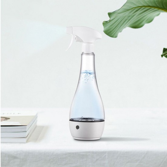 Household Portable Disinfection Water Maker Electrolytic Generator Sodium Hypochlorite Disinfectant Liquid Making Machine Clean Air Sprayer with High Low Concentration Dual Mode