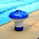 Floating Tablet Spa Chemical Dispenser Floating Pool Chlorine Dispenser Chemical Holder for 1.5 inches Chlorine Tablets Adjustable Flow Vents for Increased Control