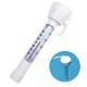 Swimming Pool Floating Thermometer Easily Readable Thermograph Water Temperature Testing Tool with String for Spa Pool Pond Hot Tub