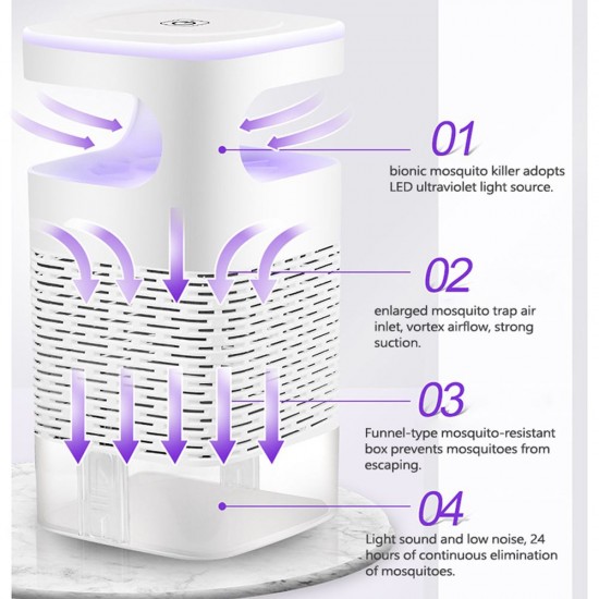 USB Photocatalyst Mosquito Killing Lamp Household Intelligent Fly Mosquito Dispeller Mosquito Killer Mosquito Trapping Light