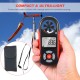 8 in 1 Handheld Digital Anemometer Wind Speed/Wind Chill/Temperature/Humidity/Heat Index/Dew Point/Barometric Pressure/Altitude Meter Digital Meteorograph with LCD Backlight