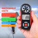 8 in 1 Handheld Digital Anemometer Wind Speed/Wind Chill/Temperature/Humidity/Heat Index/Dew Point/Barometric Pressure/Altitude Meter Digital Meteorograph with LCD Backlight