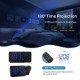 Projection Alarm Clock 180°Projector with FM Radio Snooze Function 4 Dimmer Dual Alarm USB Charging Digital Clock 12H/24H for Bedrooms