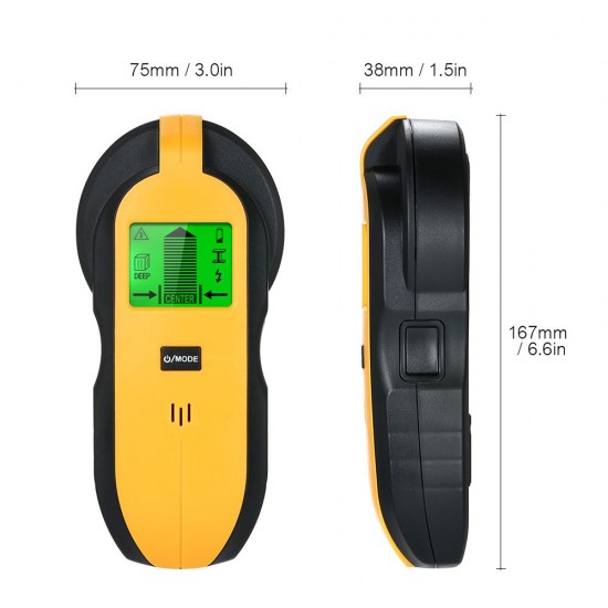 4 in 1 Wall Tester Stud Finder Sensor Wall Scanner with LCD Display for Wood AC Wire Metal Studs Detection