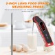 1.9-inch LED Digital Food Temperature Meter Instant Read Meat Soup Beverage Food Thermometer Accurate and Easy Cooking Thermometer with Magnet Adsorption for Cooking Grilling BBQ