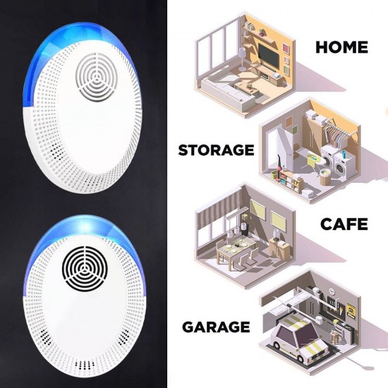 Electronic Pest Reject Mouse Cockroach Repeller Device Insect Rats Spiders Mosquito Killer Pest Control for Living Room Garage Office Hotel Humans and Pets Safe