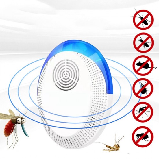 Electronic Pest Reject Mouse Cockroach Repeller Device Insect Rats Spiders Mosquito Killer Pest Control for Living Room Garage Office Hotel Humans and Pets Safe