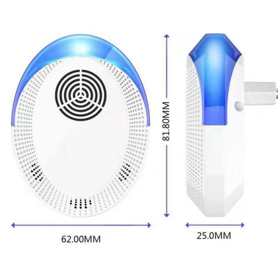 Electronic Pest Reject Mouse Cockroach Repeller Device Insect Rats Spiders Mosquito Killer Pest Control for Living Room Garage Office Hotel Humans and Pets Safe