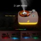 Mini USB Mist Humidifier with Night Light & Aroma Diffuser 300ml Retro Phonograph Appearance Small Humidifiers Warm Yellow/ Colorful Light Spray Humidifiers with Aromatherapy Quiet for Adults Kids Bedrooms Offices Baby Rooms