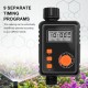 Electronic Irrigation Regulator Automatic Irrigation Timer with Large LCD Screen Waterproof Sprinkler Controller 9 Separate Timing Programs Weak Electricity Protection Rain Sensor Outdoor Garden Watering Device Irrigation Tool