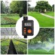 Electronic Irrigation Regulator Automatic Irrigation Timer with Large LCD Screen Waterproof Sprinkler Controller 9 Separate Timing Programs Weak Electricity Protection Rain Sensor Outdoor Garden Watering Device Irrigation Tool