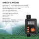 Electronic Irrigation Regulator Automatic Irrigation Timer with Large LCD Screen Waterproof Sprinkler Controller 9 Separate Timing Programs Weak Electricity Protection Rain Sensor Outdoor Garden Watering Device Irrigation Tool