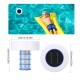 Solar Power Swimming Pool Purifier Solar Pool-Ionizer Swimming Pool Water Algae Inhibition Chlorine-Free Water Processor