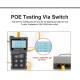 Multi-functional LCD Network Cable Tester Wire Tracker PoE Checker Inline PoE Voltage and Current Tester with Cable Tester with Illuminate Function