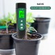 3-In-1 Digital Soil Tester LED Screen with Backlight Soil EC / Humidity / Temperature Meter Plant Moisture Meter Hygrometer Household Gardening Potted Soil Testing Instrument