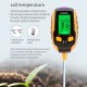 4-in-1 Soil Tester Multifunctional Soil Detector Moisture Meter pH Meter Temperature Moisture Sunlight Intensity PH Tester