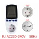 Digital LCD Energy Meter Wattmeter Monitoring Device Wattage Electricity Kwh Power Measuring Analyzer