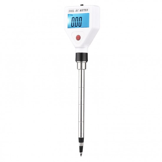 Soil EC Meter Digital Soil Tester with Backlight Screen Portable Soil Salinity Tester for Greenhouse Garden Farm Orchard