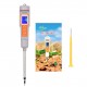 Soil Tester 3 in 1 Multifunction EC/ TDS/ Temperature Digital Soil Test Probe Meter with Backlight Screen Portable Soil Salinity Tester for Greenhouse Garden Farm Orchard