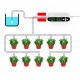 Intelligent Automatic Watering Device Controller Timed Waterer Garden Terrace Drip Irrigation System for 10-20 Potted Plant Flower