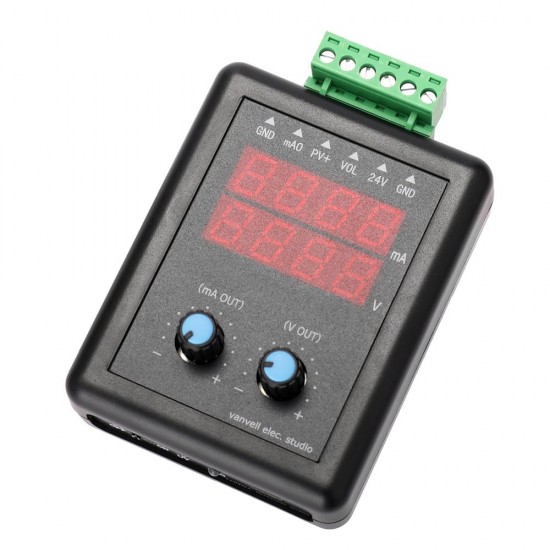 4-20mA 0-10V Signal Generator 24V Current Voltage Transmitter Signal Source Constant Current Source with Display