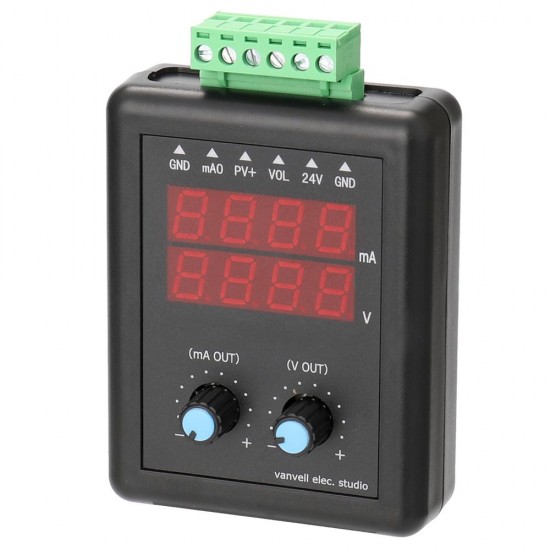 4-20mA 0-10V Signal Generator 24V Current Voltage Transmitter Signal Source Constant Current Source with Display